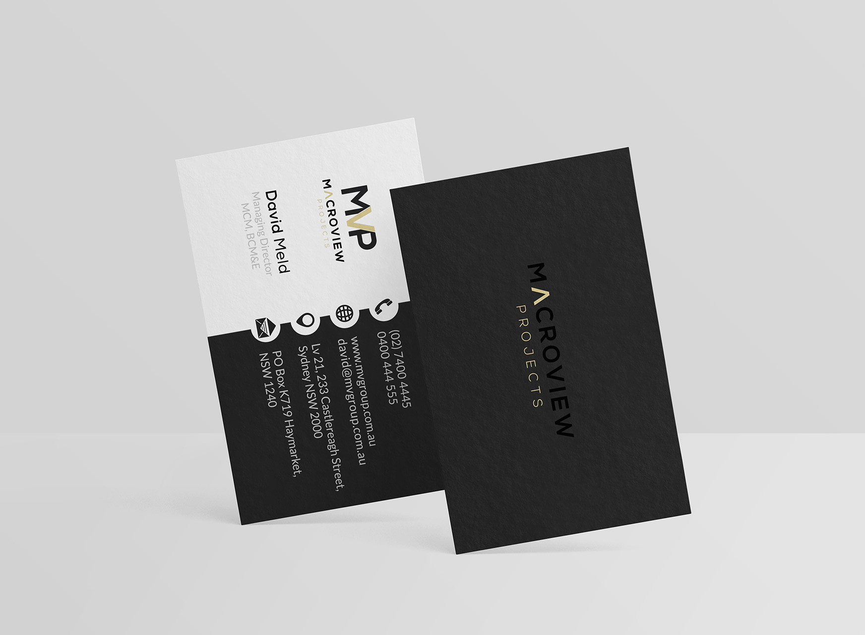 MVP business cards designed by Meld Design